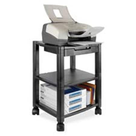 Made-To-Stick Printer-Fax Mobile Stand- 3-Shelf - 17 in x13-.25 in x24-.25 in - BK MA18551